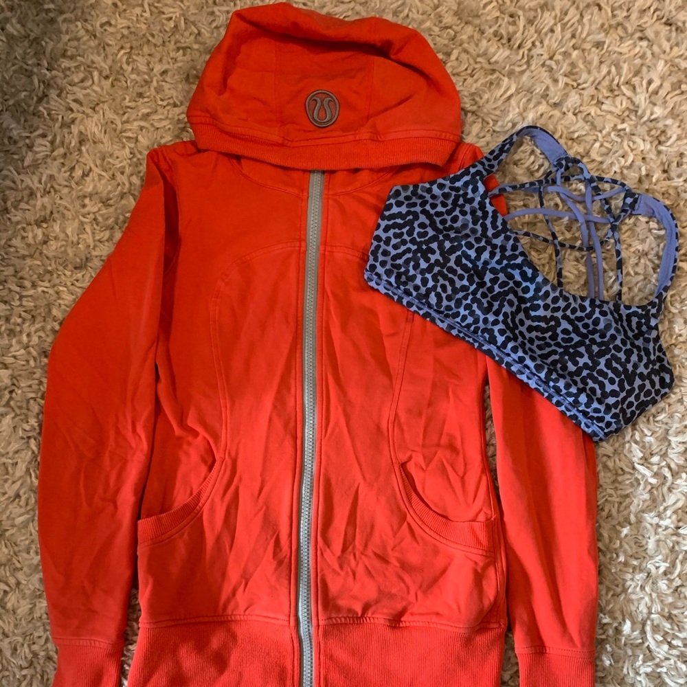 Coral lululemon sweater